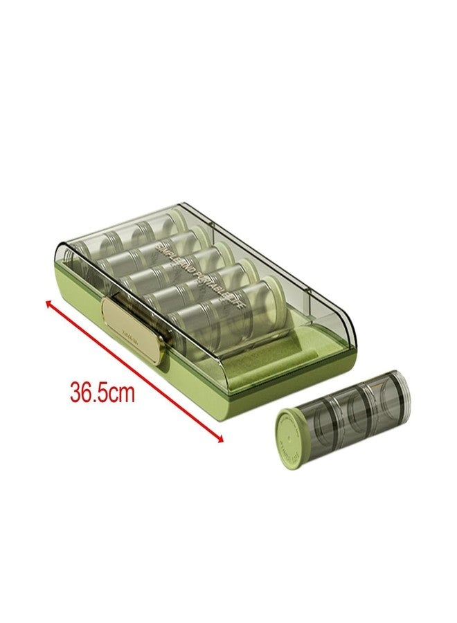 GLOWICK Vitamin, Medicine and Supplement 7-Day Pill Organizer Container Healthcare Pill Case Box 21 Compartment Box FOR Daily Use(1 Set) - Image 2